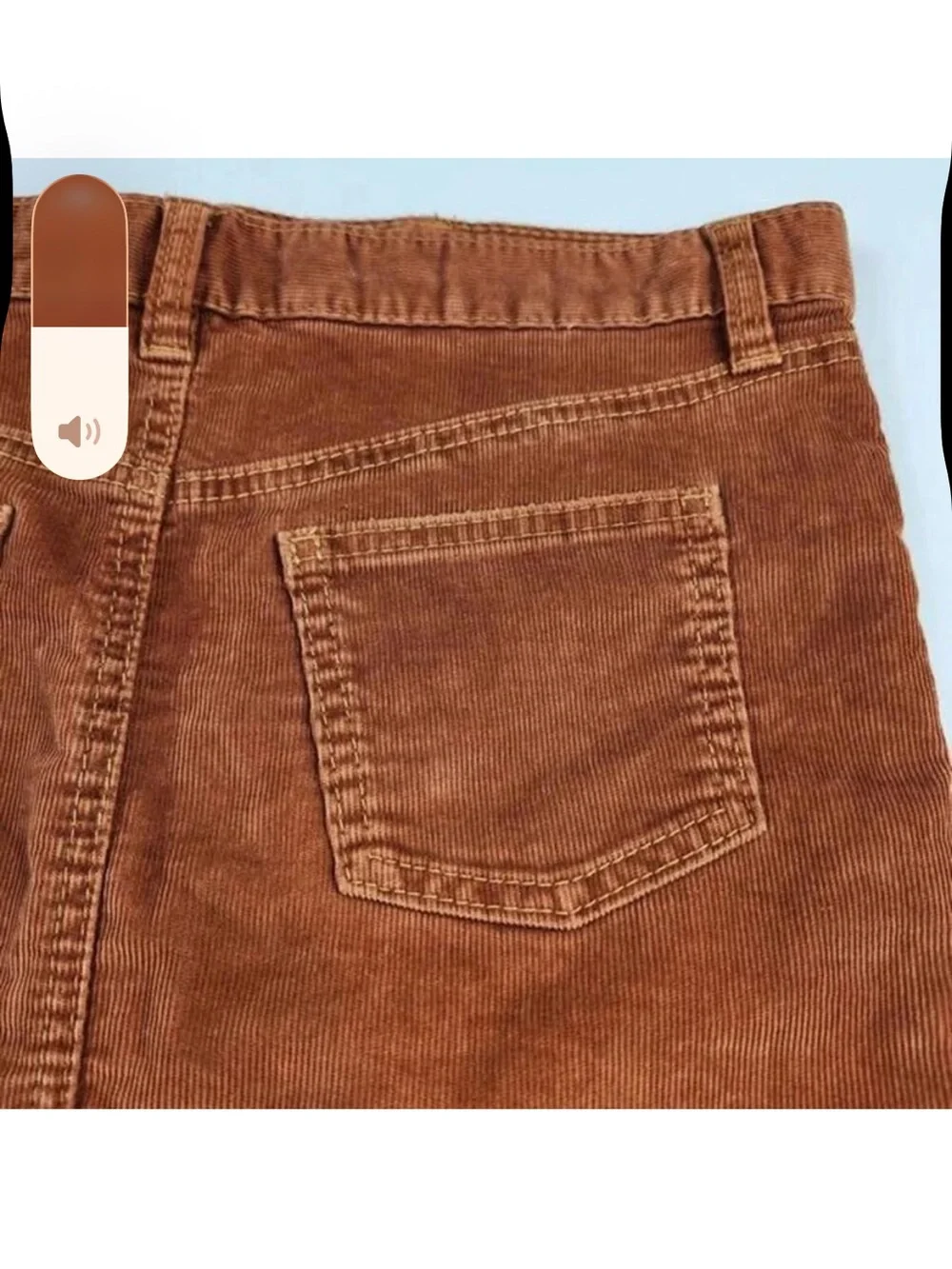 Gap 1969 Vintage Rust Corduroy Mini Skirt - Picture 6 of 9